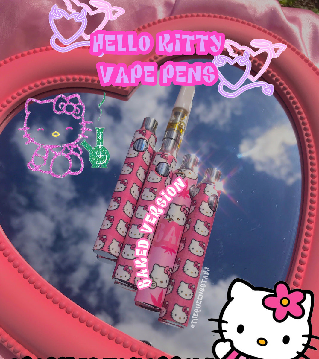 Hello Kitty 510 Thread Battery Pen PREORDER ONLY! 2-3Weeks to Arrive(C THE QUEENS STASH Hello Kitty 510 Thread Battery Pen PREORDER ONLY! 2-3Weeks to Arrive(C THE QUEENS STASH