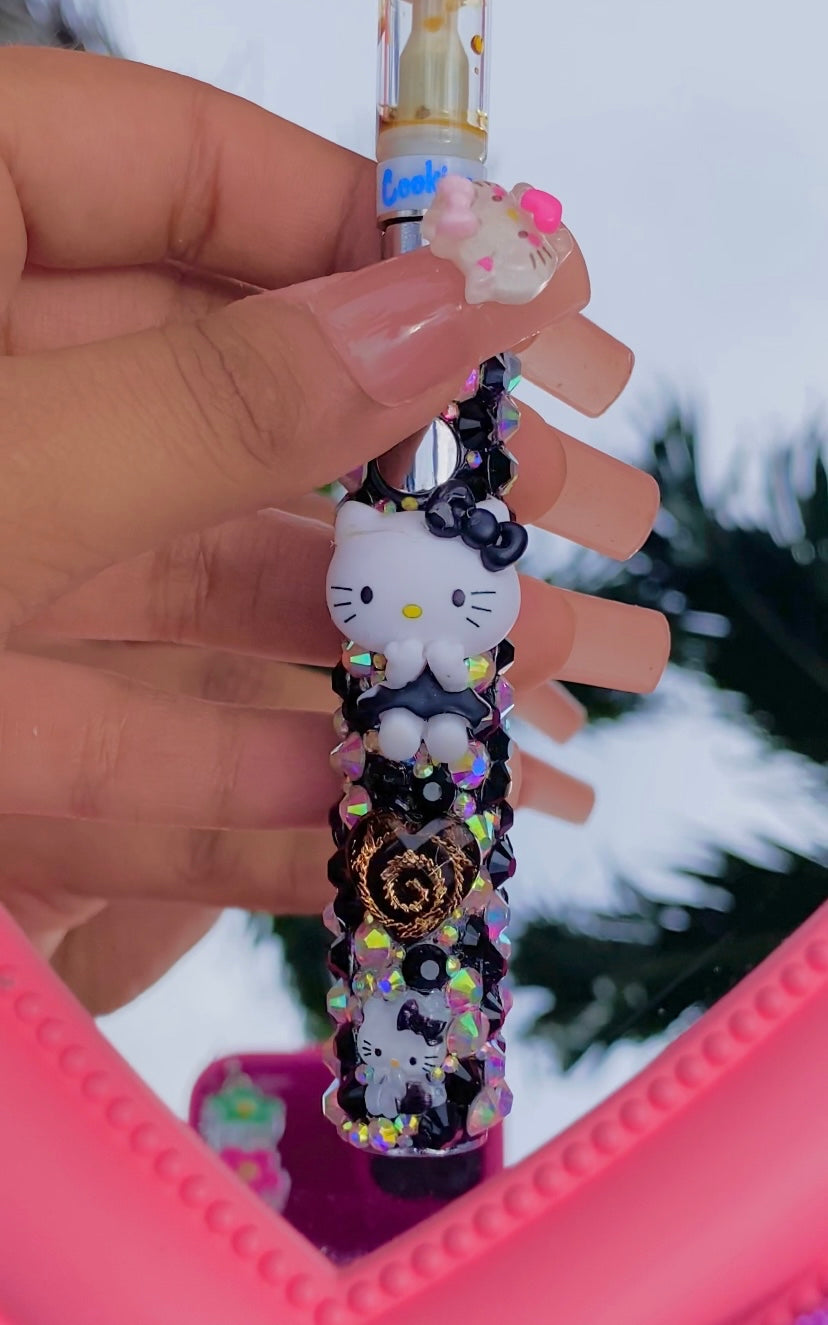 Black Hello Kitty Rhinestone Pen
