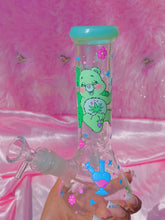 Load image into Gallery viewer, Best Bunds Carebears🧚‍♀️💗 Straight Tube Glass (handmade)