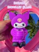 Load image into Gallery viewer, Kuromi Silicone KeychainGlass(PURPLE)