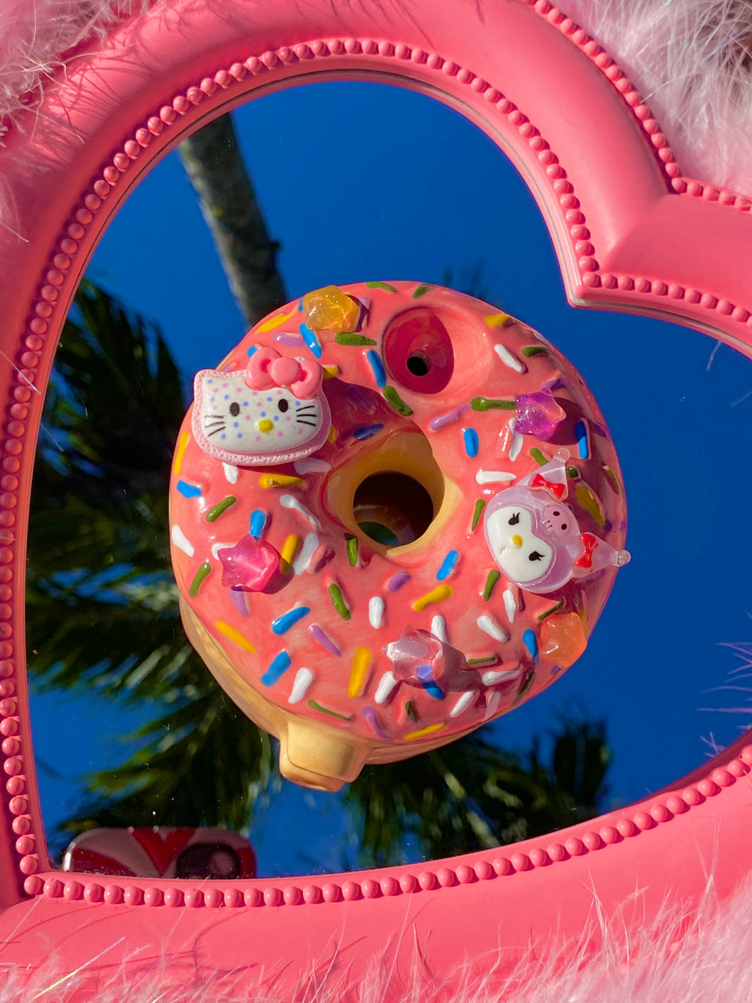 Kuromi And Hello Kittyy Donut Ceramic 🍩 READY TO SHIP