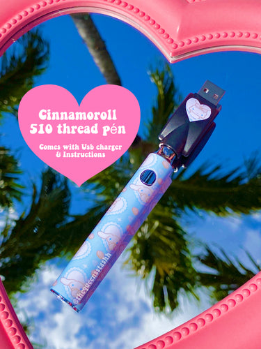 Cinnamoroll Blue Kawaii 510 Thread Pen PREORDER ONLY! 1-2Weeks to Arrive READ DESCRIPTION!!!