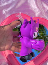 Load image into Gallery viewer, Kuromi Silicone KeychainGlass(PURPLE)