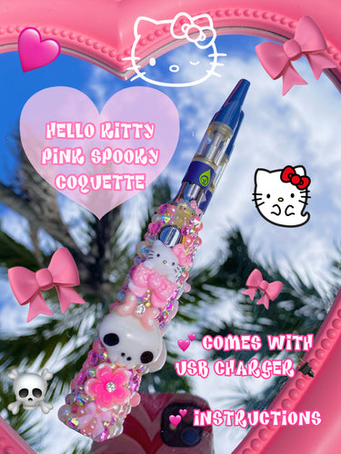 Hello Kitty Pink Spooky Coquette Rhinestone Pen