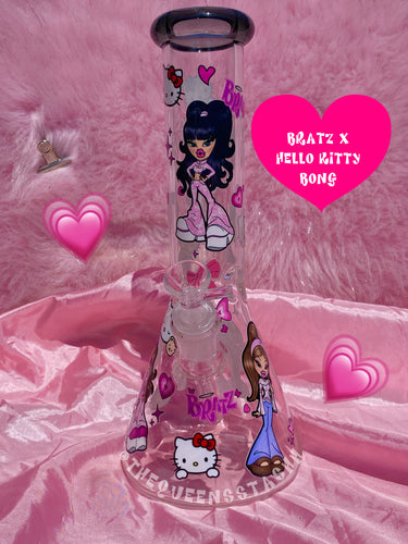 Bratz x Hello Kiitty Y2K Beaker Glass (handmade) READY TO SHIP