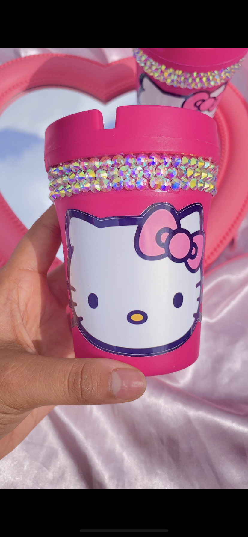 Pink Hello Kitty Car Ashtray