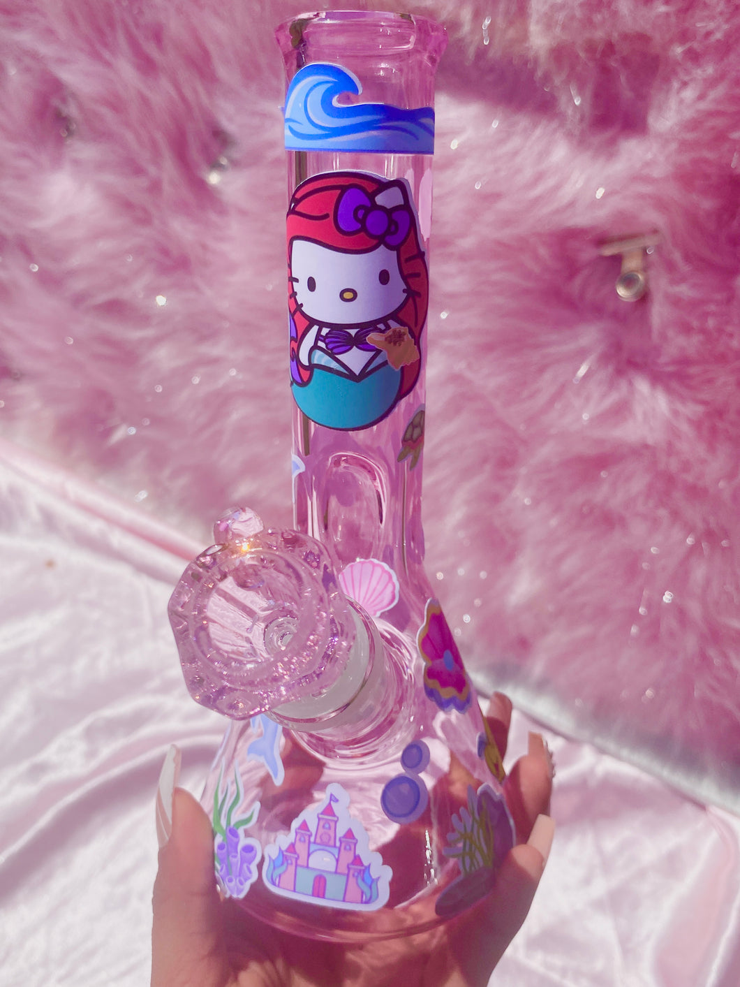 Hello Kitty Little Mermaid💗 Bong (handmade) Ready to Ship