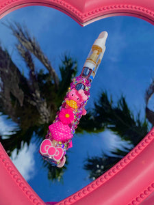 Pink Barbie Hello Kitty Rhinestone Pen