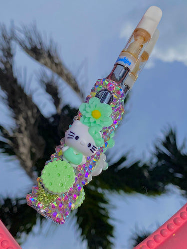 Mint Green Hello Kitty Rhinestone Pen