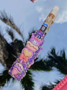 Purple Kuromi Rhinestone Pen