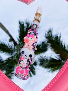 Halloween Pink/Black My Melody Rhinestone Pen