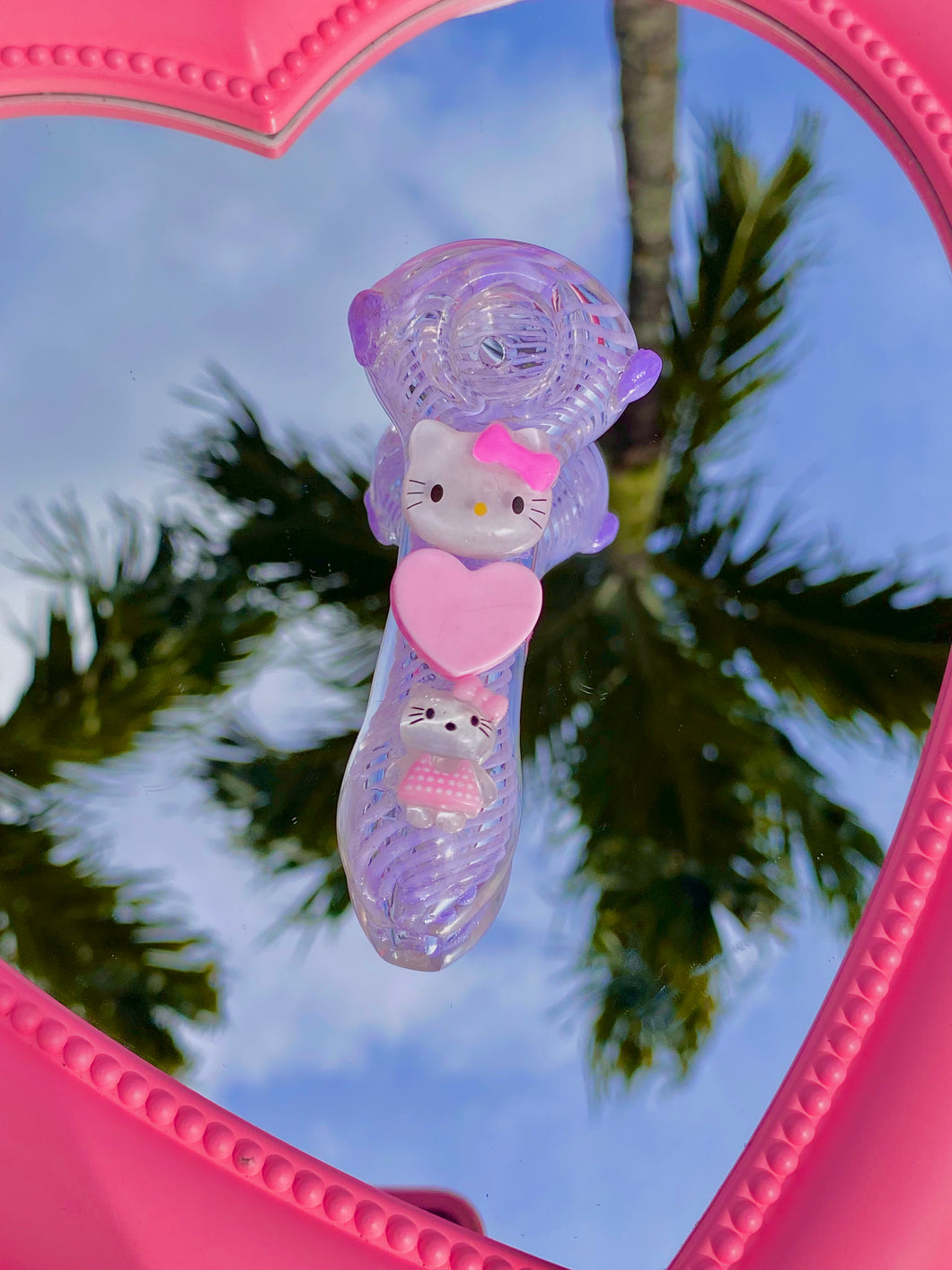 Pink/Purple Hello Kitty  Kawaii Medium Size Pipe