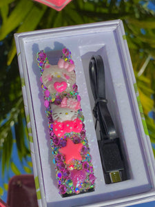 Stiiizy HK Pink Love Bedazzled Vape Battery THE QUEENS STASH Stiiizy HK Pink Love Bedazzled Vape Battery THE QUEENS STASH