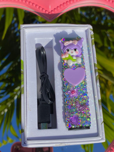 Stiiizy Kuromi Purple Bedazzled Vape Battery