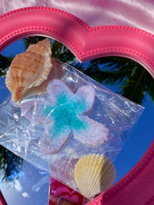 Plumeria Flower Crochet Hair Clip (CHOOSE COLOR ON DROPDOWN)