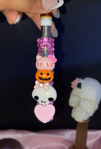Halloween Hello Kitty pink Pumpkin Rhinestone Pen