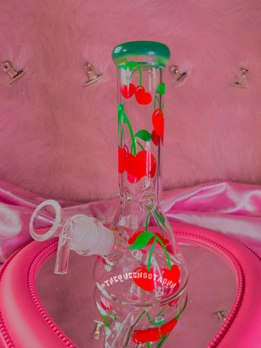 Cherry Baby Bong (handmade) Ready to Ship