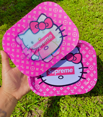 Hello Kitty Rolling Tray With Lid