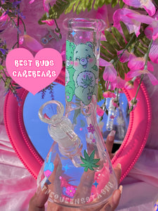 Best Bunds Carebears🧚‍♀️💗 Beaker Glass(READY TO SHIP)