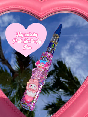My Melody Pink Butterfly Pen