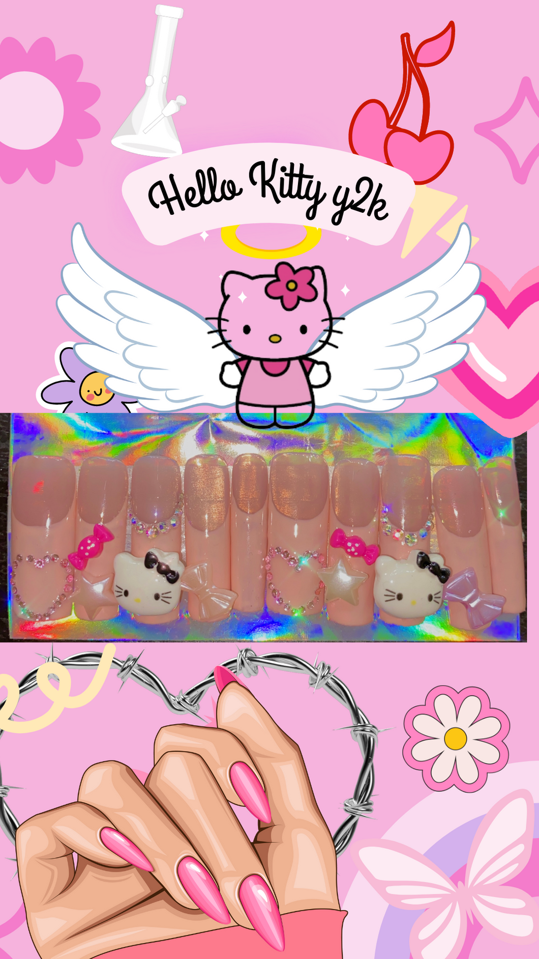 Hello Kitty Press On Nails - RetailResaleShop