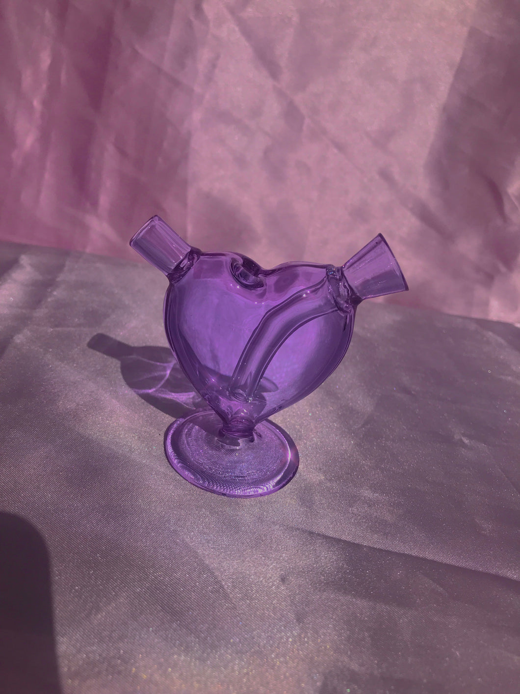 Mini heart Bubbler (PURPLE)