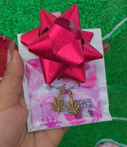 Weed Leaf Earrings Small