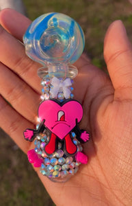 PINK HEART BAD BUNNY PIPE