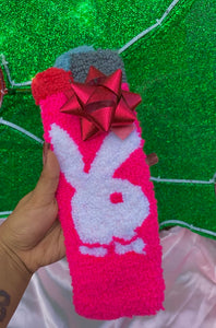Pink Playboy Bunny Wall Rug Art