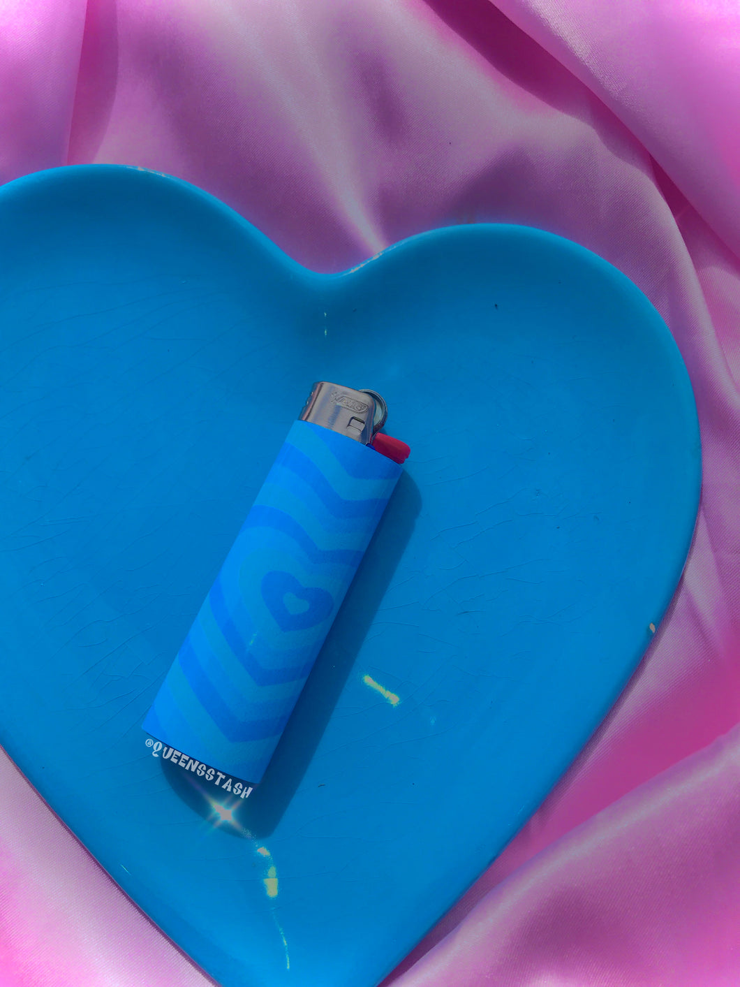 Blue heart Lighter